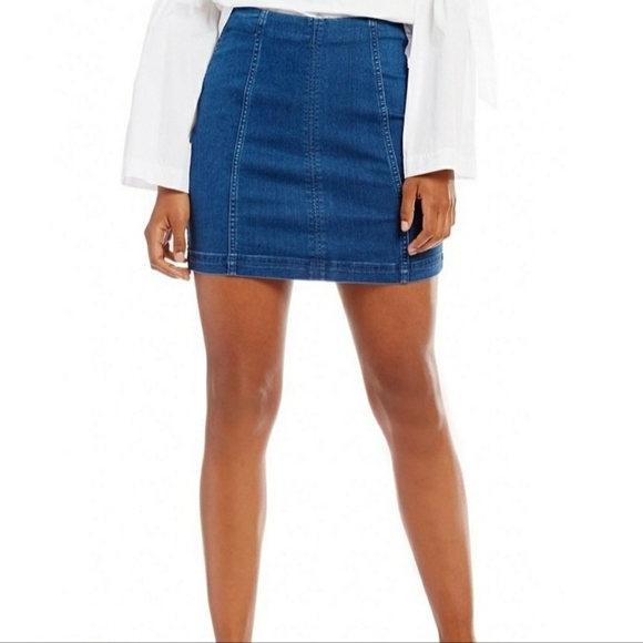 Free People Dresses & Skirts - FREE PEOPLE Modern Femme Denim Micro and Ultra Mini Skirt